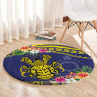 Niue Coconut Crab Round Carpet Rock of Polynesia LT9 - Polynesian Pride