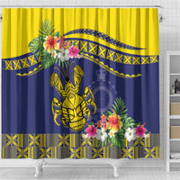 Niue Coconut Crab Shower Curtain Rock of Polynesia