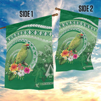 Norfolk Parakeet Tropical Garden Flag Norfolk Island Tribal Pattern
