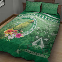 Norfolk Parakeet Tropical Quilt Bed Set Norfolk Island Tribal Pattern