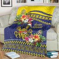 Monuina e Kilisimasi Niue Christmas Blanket Niuean Tribal Pattern
