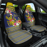 Monuina e Kilisimasi Niue Christmas Car Seat Cover Niuean Tribal Pattern LT9 One Size Gold - Polynesian Pride