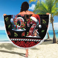Aotearoa Six Seven Personalized Beach Blanket New Zealand Funny Christmas - Polynesian Pride