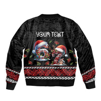 Aotearoa Six Seven Personalized Bomber Jacket New Zealand Funny Christmas - Polynesian Pride