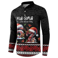 Aotearoa Six Seven Personalized Button Sweatshirt New Zealand Funny Christmas - Polynesian Pride