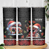 Aotearoa Six Seven Personalized Skinny Tumbler New Zealand Funny Christmas - Polynesian Pride