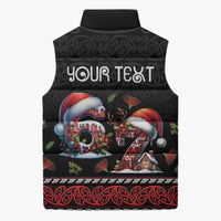 Aotearoa Six Seven Personalized Sleeveless Puffer Jacket New Zealand Funny Christmas LT9 - Polynesian Pride