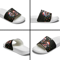 Aotearoa Six Seven Personalized Slide Sandals New Zealand Funny Christmas - Polynesian Pride