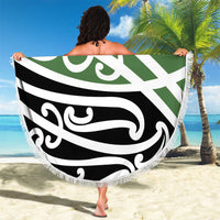 Green Fern New Zealand Kowhai Ngutukak Beach Blanket - Polynesian Pride
