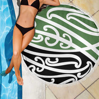 Green Fern New Zealand Kowhai Ngutukak Beach Blanket - Polynesian Pride