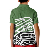 Green Fern New Zealand Kowhai Ngutukak Kid Polo Shirt - Polynesian Pride