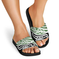 Green Fern New Zealand Kowhai Ngutukak Slide Sandals - Polynesian Pride
