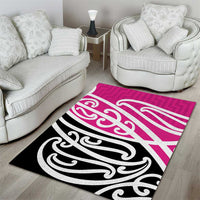All Pink New Zealand Kowhai Ngutukak Area Rug LT9 - Polynesian Pride