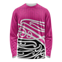 All Pink New Zealand Kowhai Ngutukak Long Sleeve Shirt LT9 Unisex Pink - Polynesian Pride