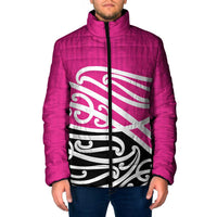 All Pink New Zealand Kowhai Ngutukak Padded Jacket LT9 Men Pink - Polynesian Pride