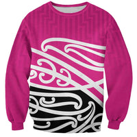 All Pink New Zealand Kowhai Ngutukak Sweatshirt LT9 Unisex Pink - Polynesian Pride