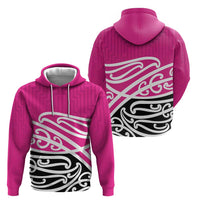 All Pink New Zealand Kowhai Ngutukak Zip Hoodie - Polynesian Pride
