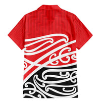 All Red New Zealand Kowhai Ngutukak Family Matching Mermaid Dress and Hawaiian Shirt - Polynesian Pride