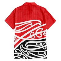 All Red New Zealand Kowhai Ngutukak Family Matching Tank Maxi Dress and Hawaiian Shirt - Polynesian Pride