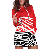 All Red New Zealand Kowhai Ngutukak Hoodie Dress - Polynesian Pride