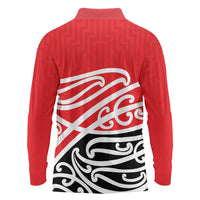 All Red New Zealand Kowhai Ngutukak Long Sleeve Polo Shirt LT9 - Polynesian Pride