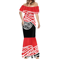 All Red New Zealand Kowhai Ngutukak Mermaid Dress - Polynesian Pride