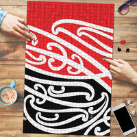 All Red New Zealand Kowhai Ngutukak Puzzle LT9 Red - Polynesian Pride