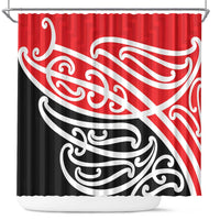All Red New Zealand Kowhai Ngutukak Shower Curtain LT9 Red - Polynesian Pride