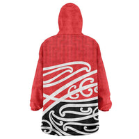 All Red New Zealand Kowhai Ngutukak Wearable Blanket Hoodie - Polynesian Pride