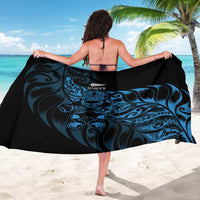 New Zealand Lawn Bowls Sarong Blue Maori Warrior Tribal Silver Fern - Polynesian Pride