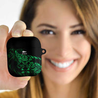 New Zealand Lawn Bowls AirPods Case Green Maori Warrior Tribal Silver Fern - Polynesian Pride