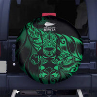 New Zealand Lawn Bowls Spare Tire Cover Green Maori Warrior Tribal Silver Fern - Polynesian Pride