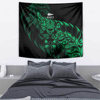 New Zealand Lawn Bowls Tapestry Green Maori Warrior Tribal Silver Fern - Polynesian Pride