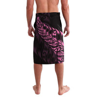 New Zealand Lawn Bowls Custom Lavalava Pink Maori Warrior Tribal Silver Fern - Polynesian Pride