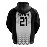 World Football 2026 New Zealand Custom Hoodie All White Fern Maori Tribal - Polynesian Pride