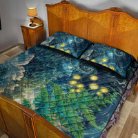 New Zealand Matariki Waipuna-a-rangi Quilt Bed Set He Roimata o Rangi