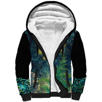 New Zealand Matariki Waipuna-a-rangi Sherpa Hoodie He Roimata o Rangi LT9 Unisex Black - Polynesian Pride