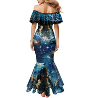 New Zealand Matariki Waita Mermaid Dress The Way Of The Water LT9 - Polynesian Pride