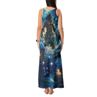 New Zealand Matariki Waita Tank Maxi Dress The Way Of The Water LT9 - Polynesian Pride