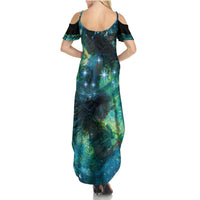 New Zealand Matariki Waiti Summer Maxi Dress The Beginnings Of Life LT9 - Polynesian Pride