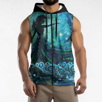 New Zealand Matariki Hiwa-i-te-rangi Sleeveless Zip Hoodie Titiro ki nga Whetu Wishing Star - Polynesian Pride