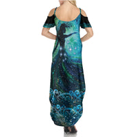 New Zealand Matariki Hiwa-i-te-rangi Summer Maxi Dress Titiro ki nga Whetu Wishing Star LT9 - Polynesian Pride