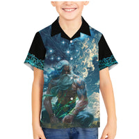 New Zealand Matariki Ururangi Family Matching Mermaid Dress and Hawaiian Shirt The Murmur Of The Wind