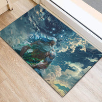 New Zealand Matariki Ururangi Rubber Doormat The Murmur Of The Wind