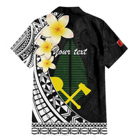 Alo Chiefdom Wallis and Futuna Personalized Family Matching Mermaid Dress and Hawaiian Shirt Frangipani Flowers Polynesian Pattern