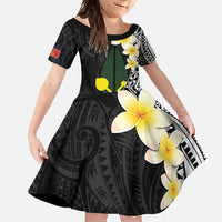 Alo Chiefdom Wallis and Futuna Personalized Family Matching Summer Maxi Dress and Hawaiian Shirt Frangipani Flowers Polynesian Pattern