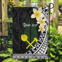 Alo Chiefdom Wallis and Futuna Personalized Garden Flag Frangipani Flowers Polynesian Pattern
