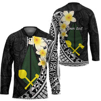 Alo Chiefdom Wallis and Futuna Personalized Hockey Jersey Frangipani Flowers Polynesian Pattern LT9 - Polynesian Pride