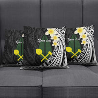 Alo Chiefdom Wallis and Futuna Personalized Pillow Cover Frangipani Flowers Polynesian Pattern - Polynesian Pride