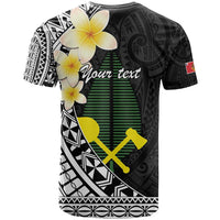 Alo Chiefdom Wallis and Futuna Personalized T Shirt Frangipani Flowers Polynesian Pattern